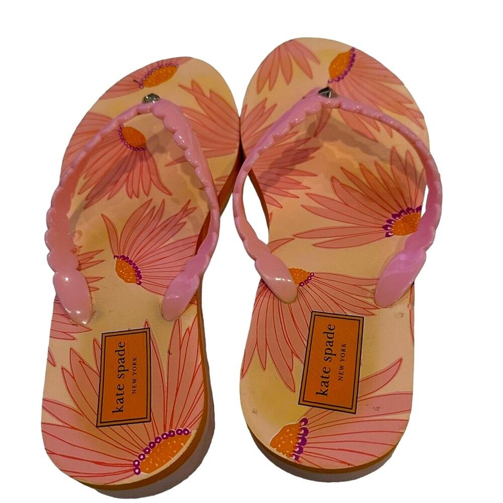 Kate Spade New York thongs peachy pink size‎ 8.5 - Picture 4 of 4